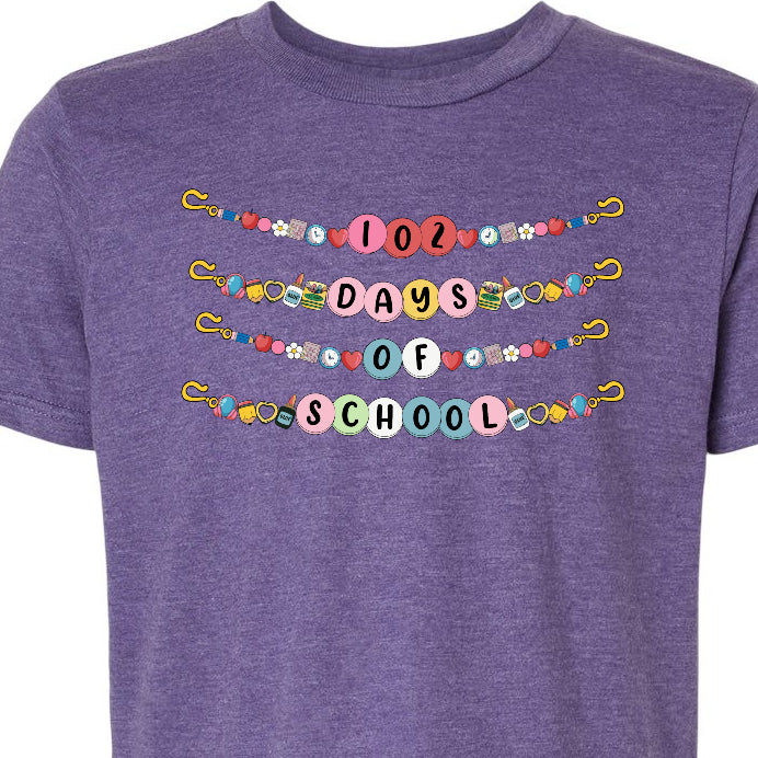 102 Days School Bracelet Stack