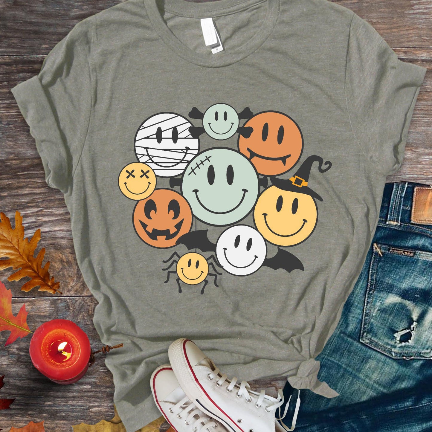 Retro Halloween Smileys