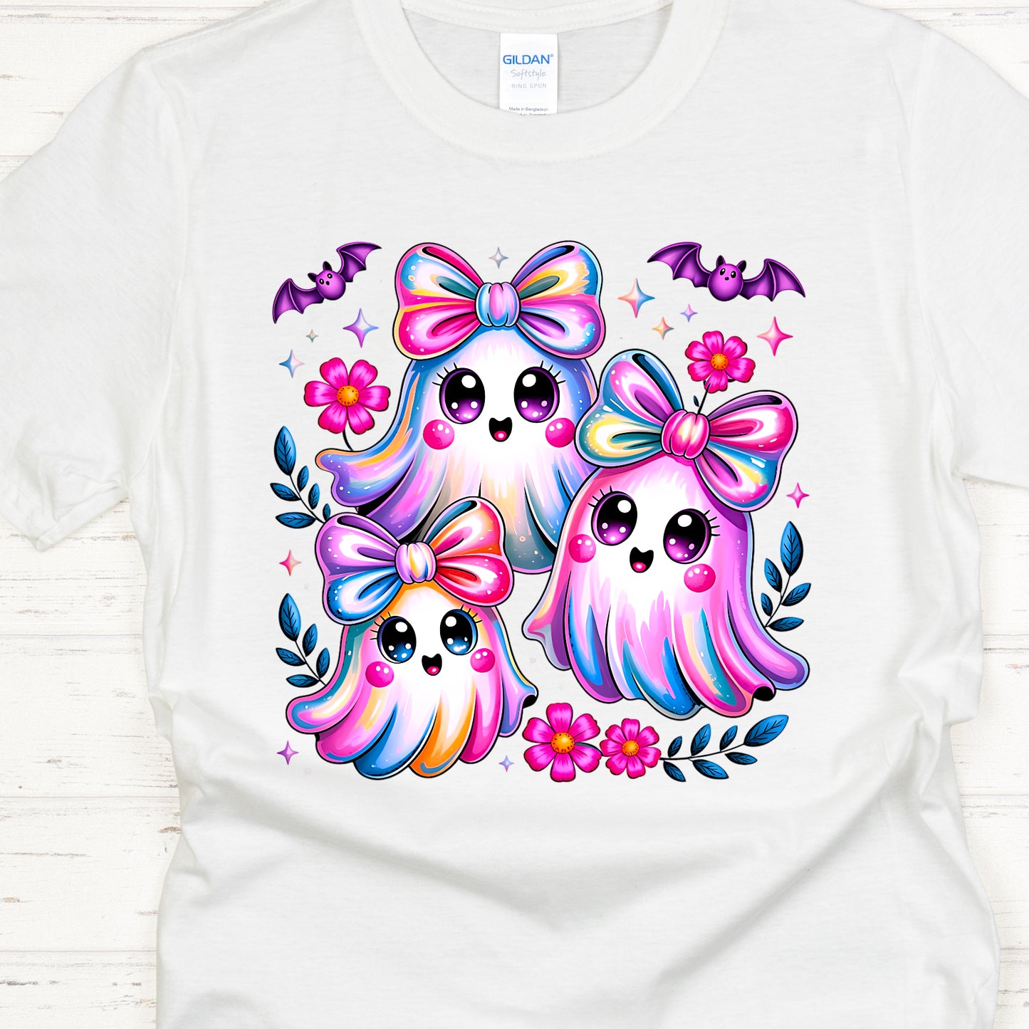 Coquette Ghosts with Flowers