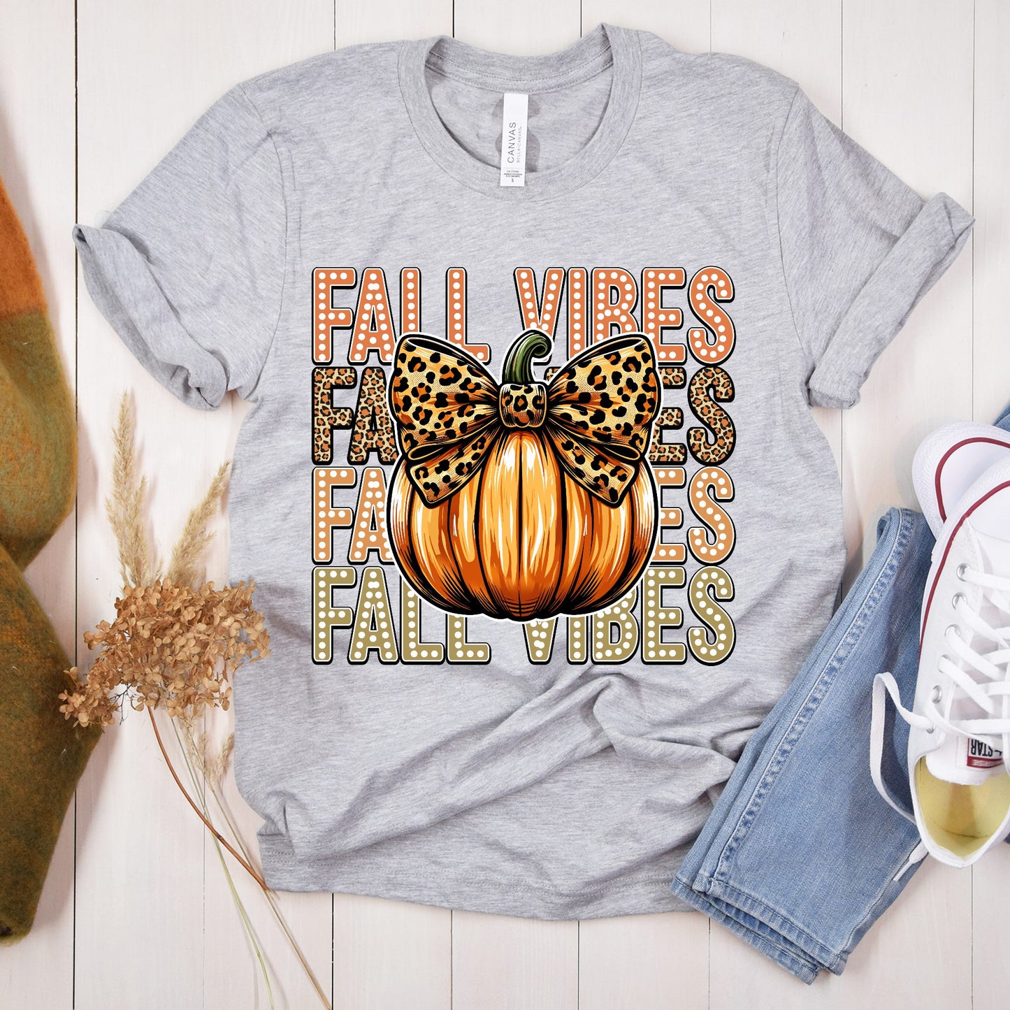 Fall Vibes Pumpkin Bow