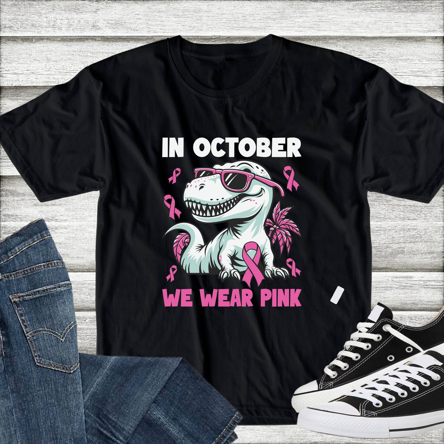 In October We Wear Pink Dino