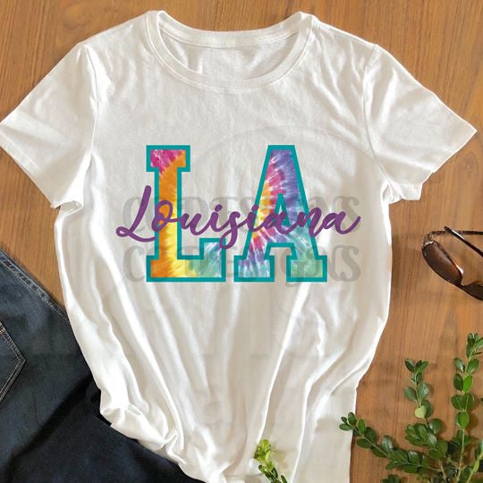 LA Louisiana Tie Dye