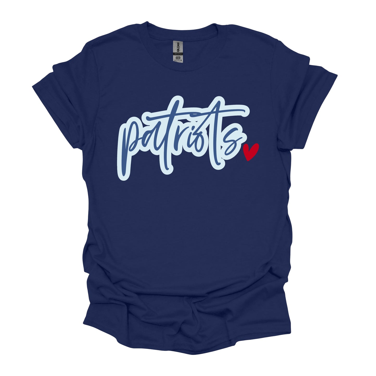 Patriots Script Heart