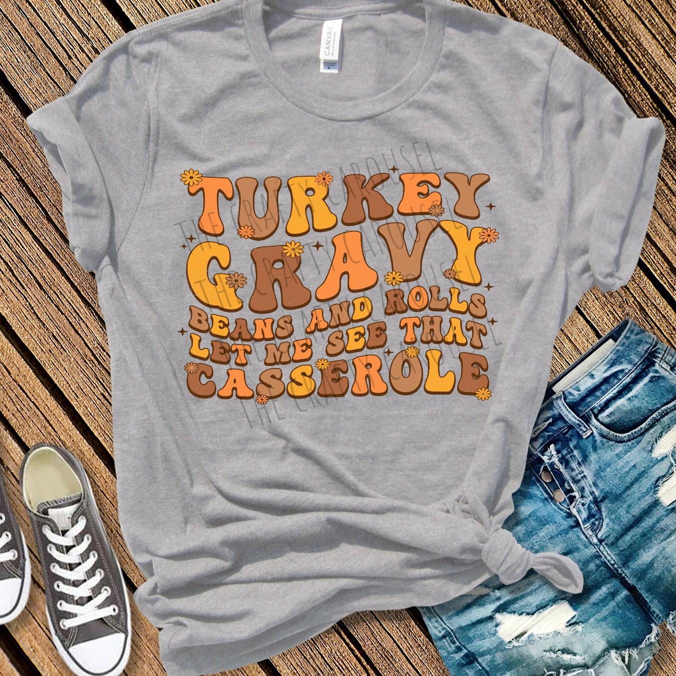 Turkey Gravy Casserole Retro