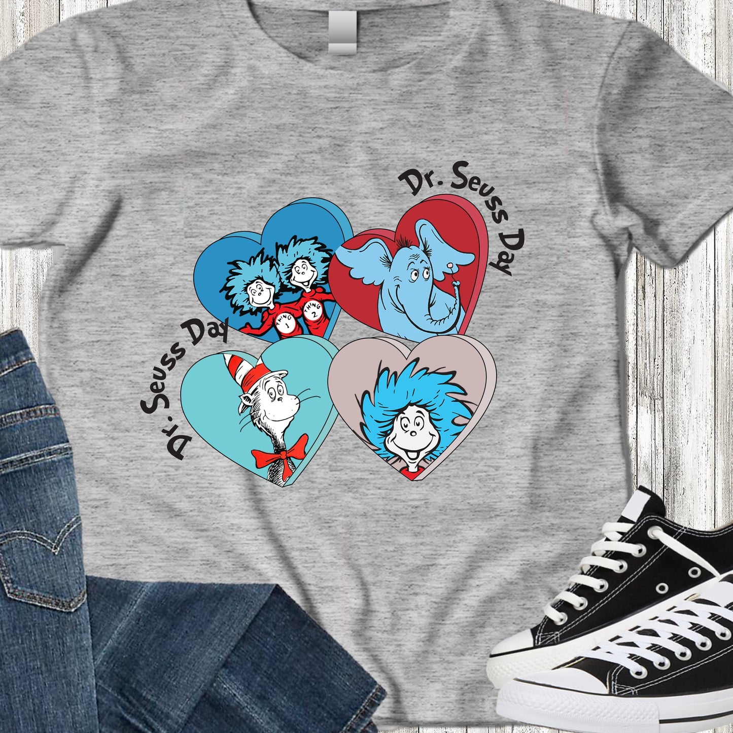 Dr. Seuss Day Hearts