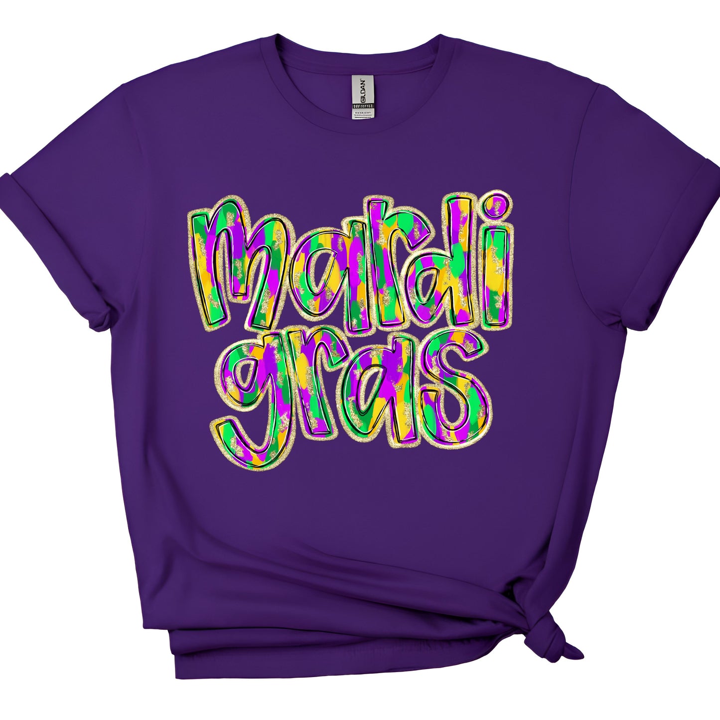 Mardi Gras Paint Stroke