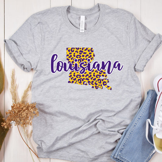 Louisiana Purple Gold Leopard State