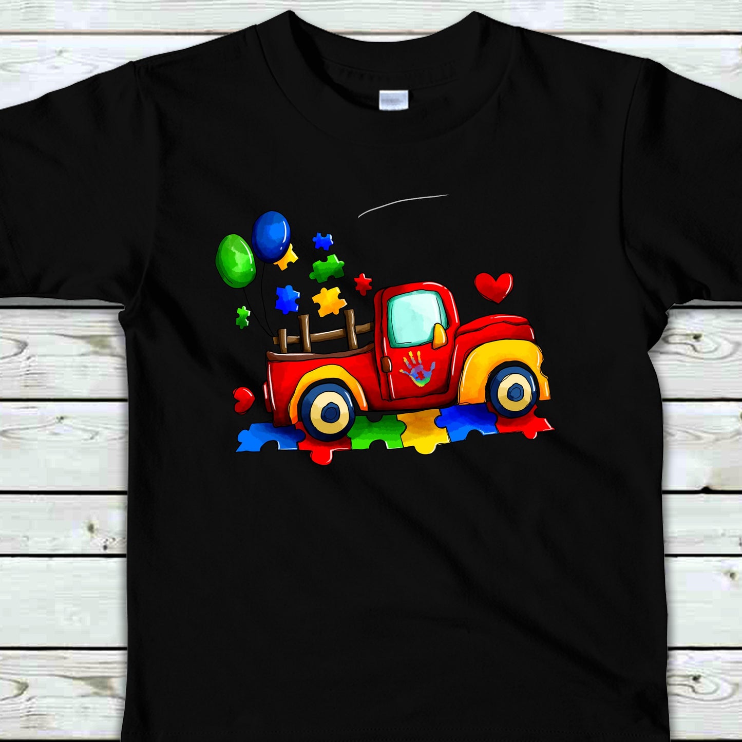 Autism Truck with Balloons