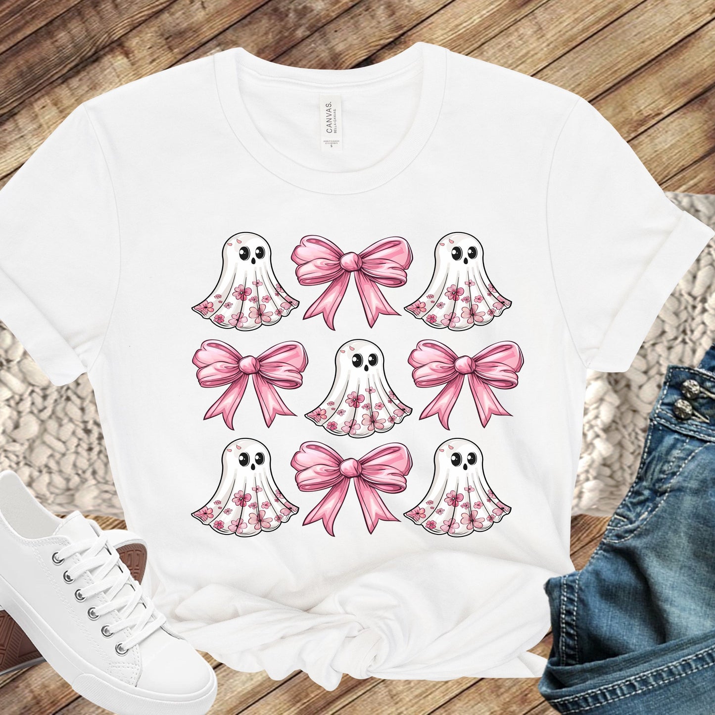 Cute Pink Coquette Ghosts