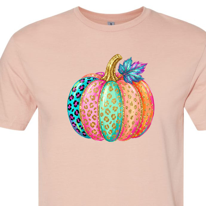Fall Coquette Glitter Pumpkin