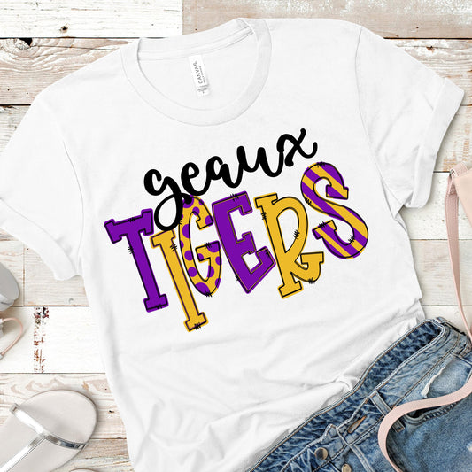 Geaux Tigers Doodle