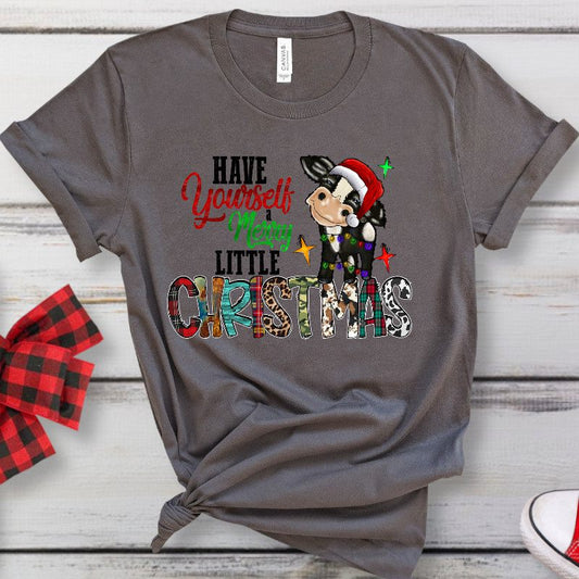 Have Yourself a Merry Little Christmas Cute Cow