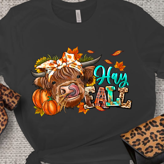 Hey Ya'll Fall Highland Cow