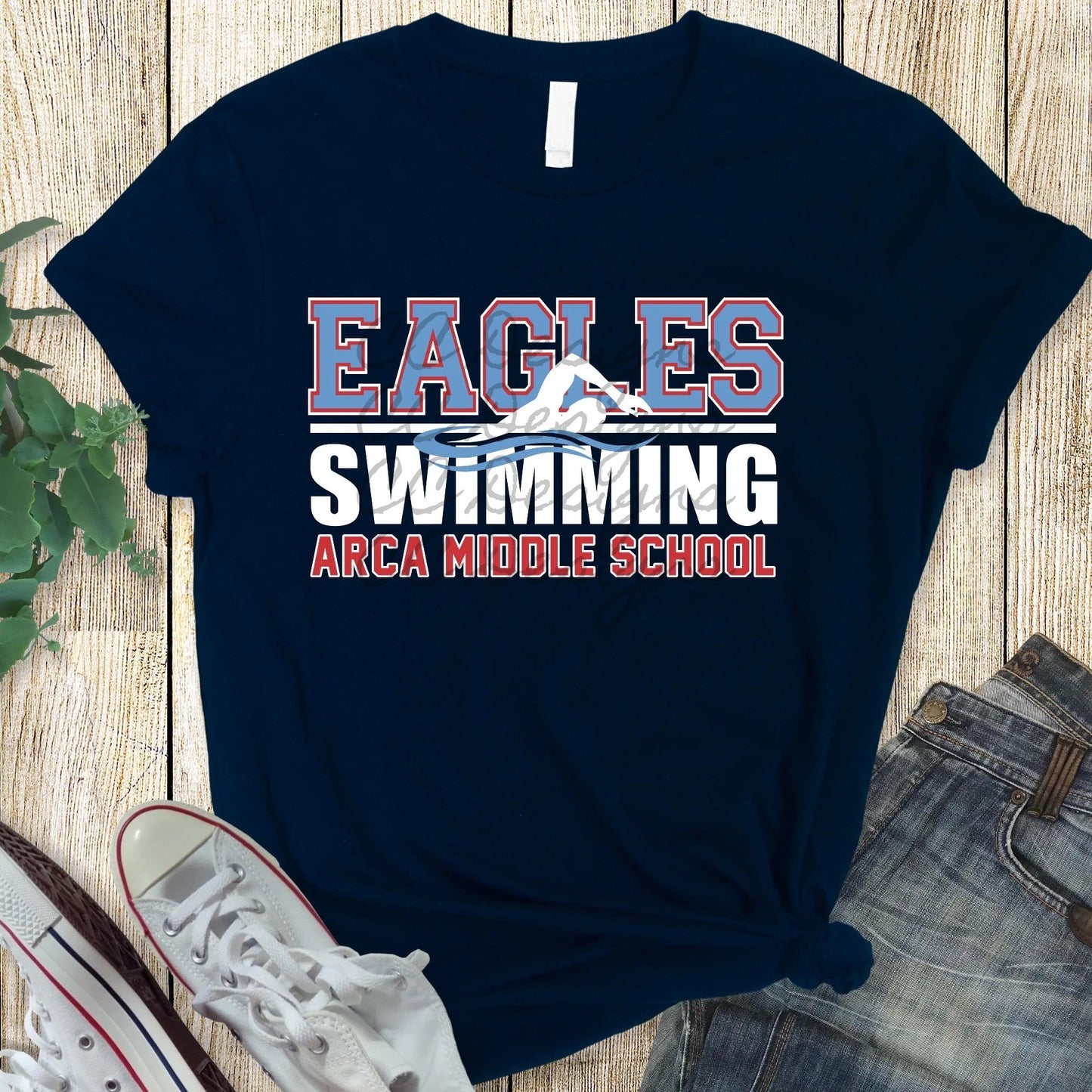 Eagles Swimming
