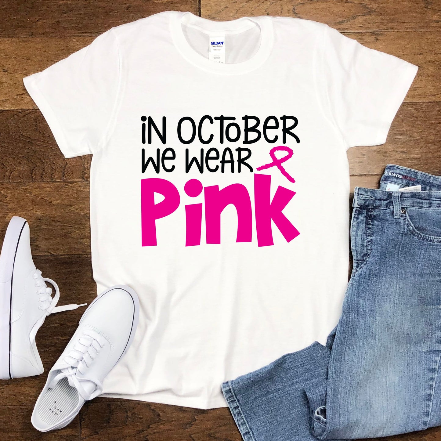 In October We Wear Pink Chunky Words
