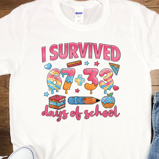 I Survived 100 Days Donut