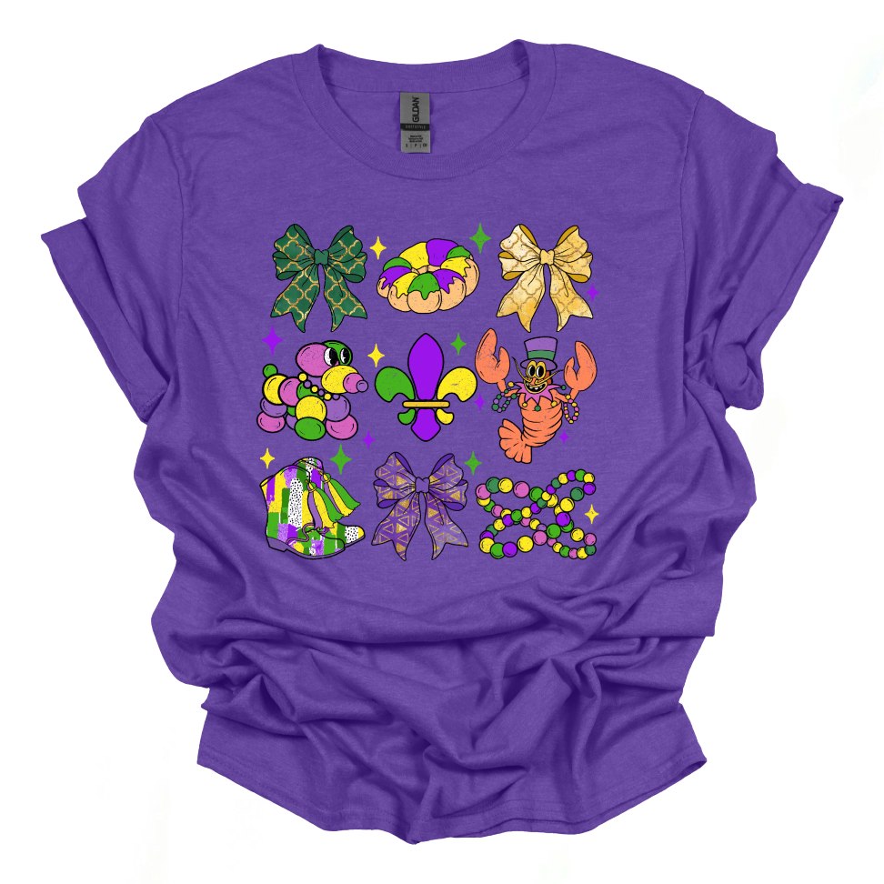 Mardi Gras Bow Collage