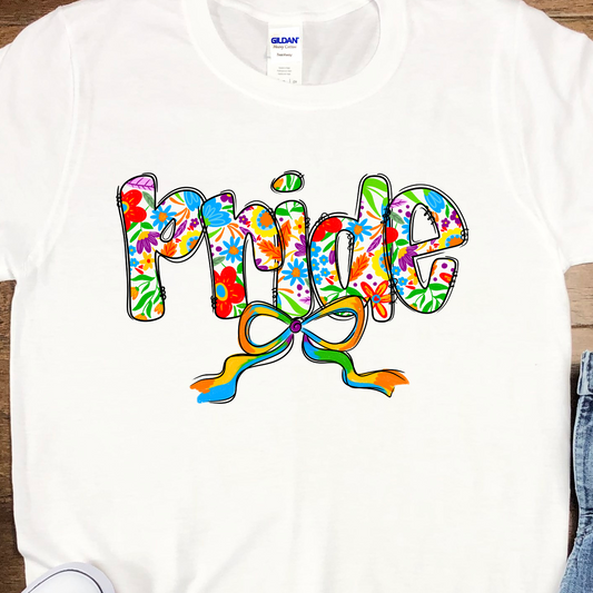 Pride Doodle Skinny Bow