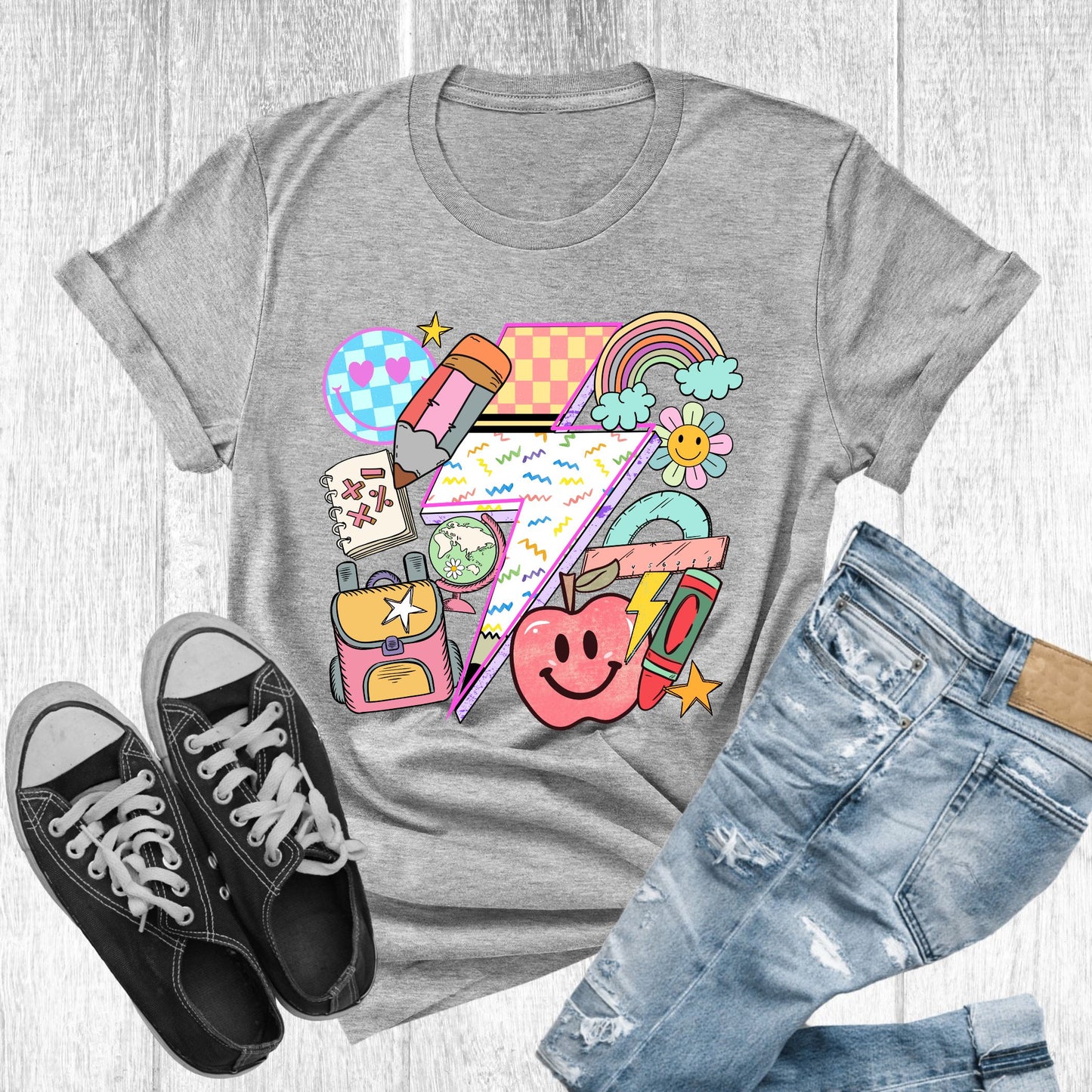 Retro Groovy Cute School