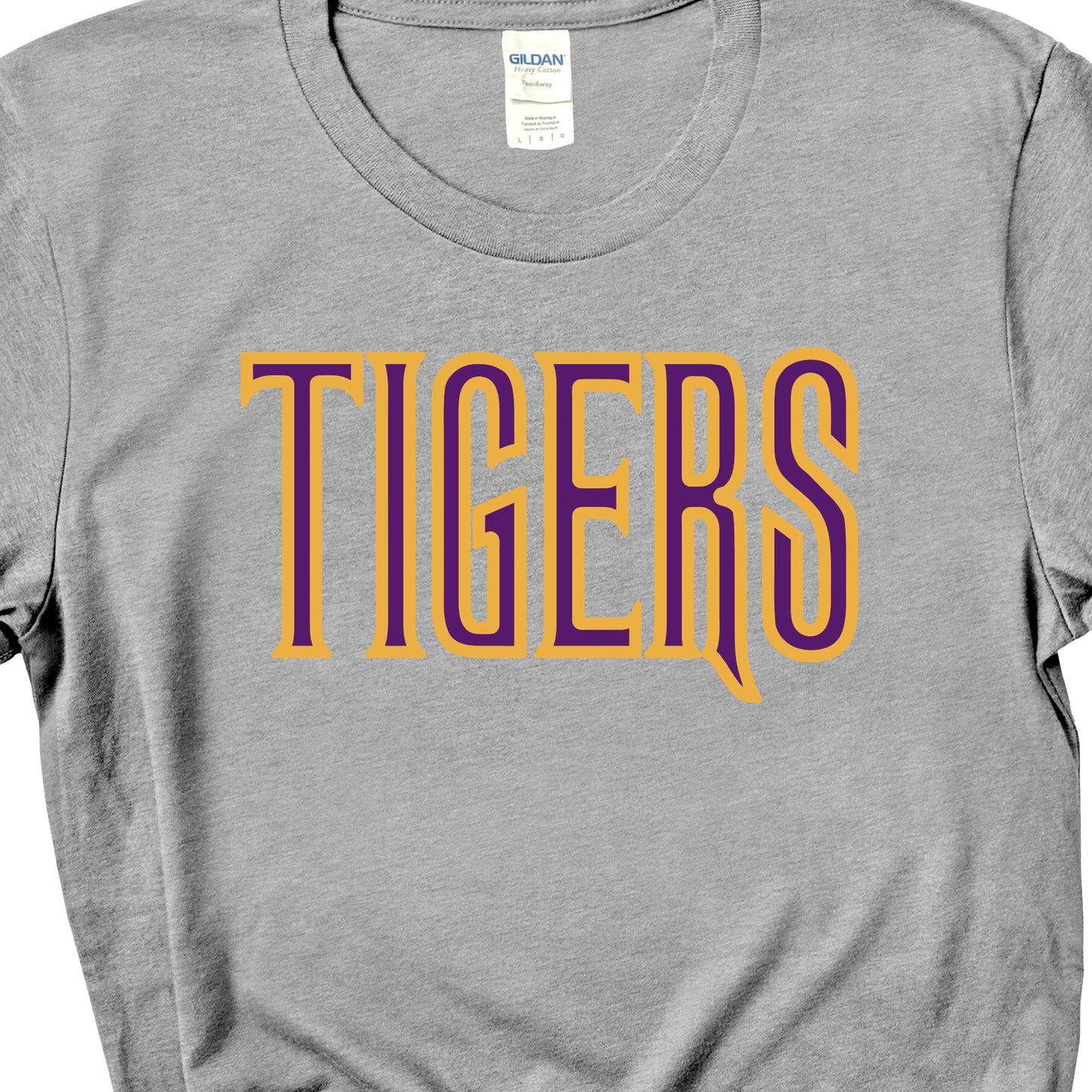Tigers Wicked Font LSU colors
