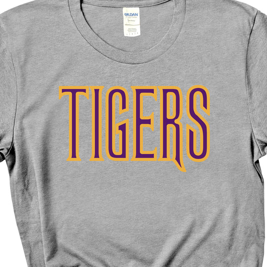 Tigers Wicked Font LSU colors