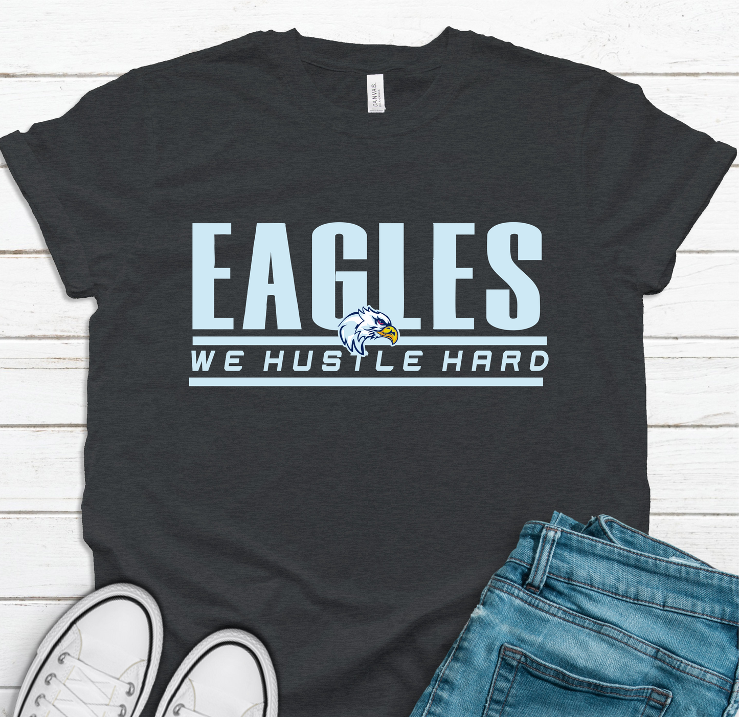 We hustle hard