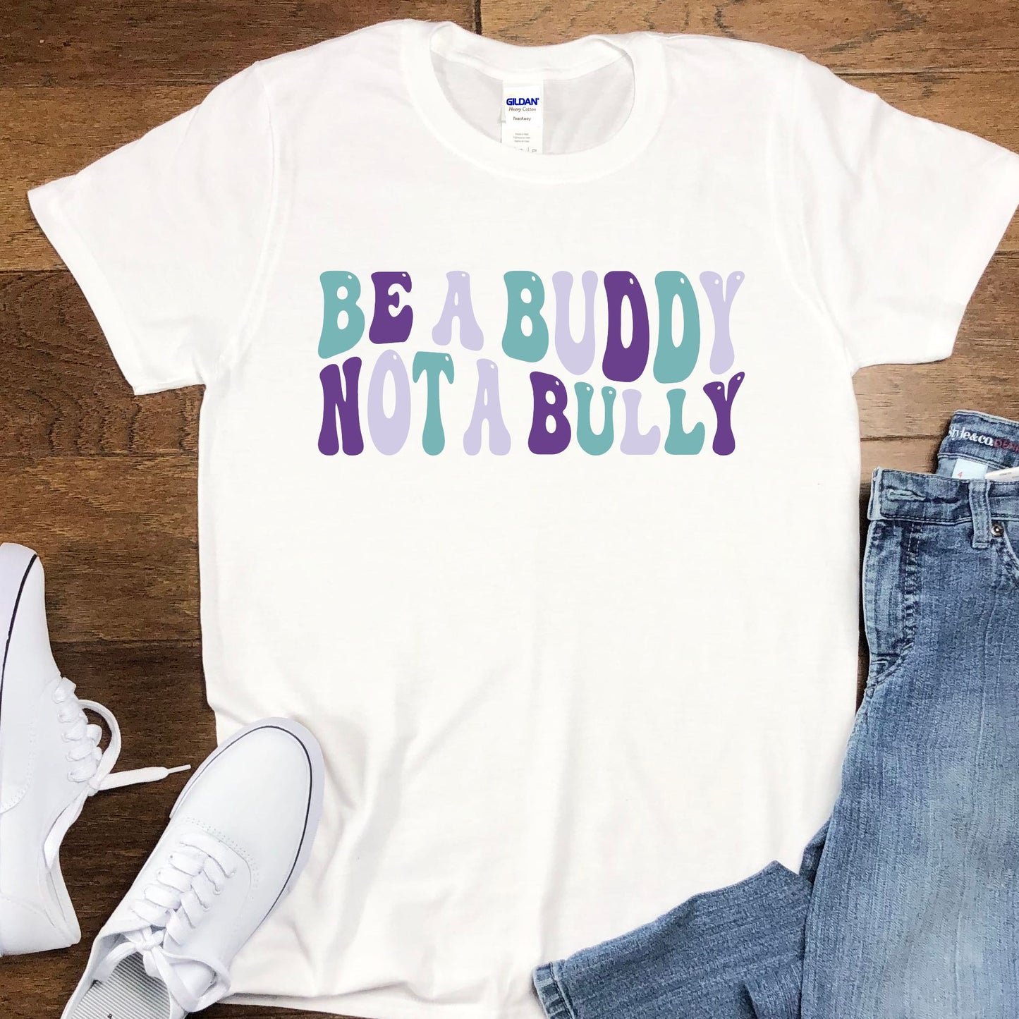 Be a Buddy not a Bully (purple/teal)