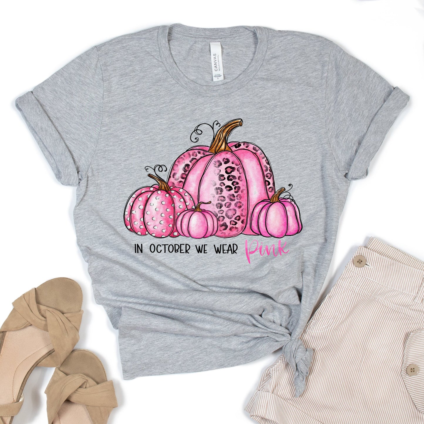 In October We Wear Pink Pumpkins