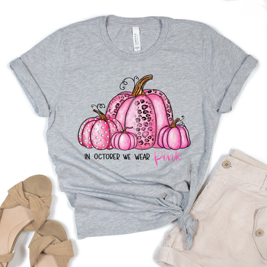 In October We Wear Pink Pumpkins