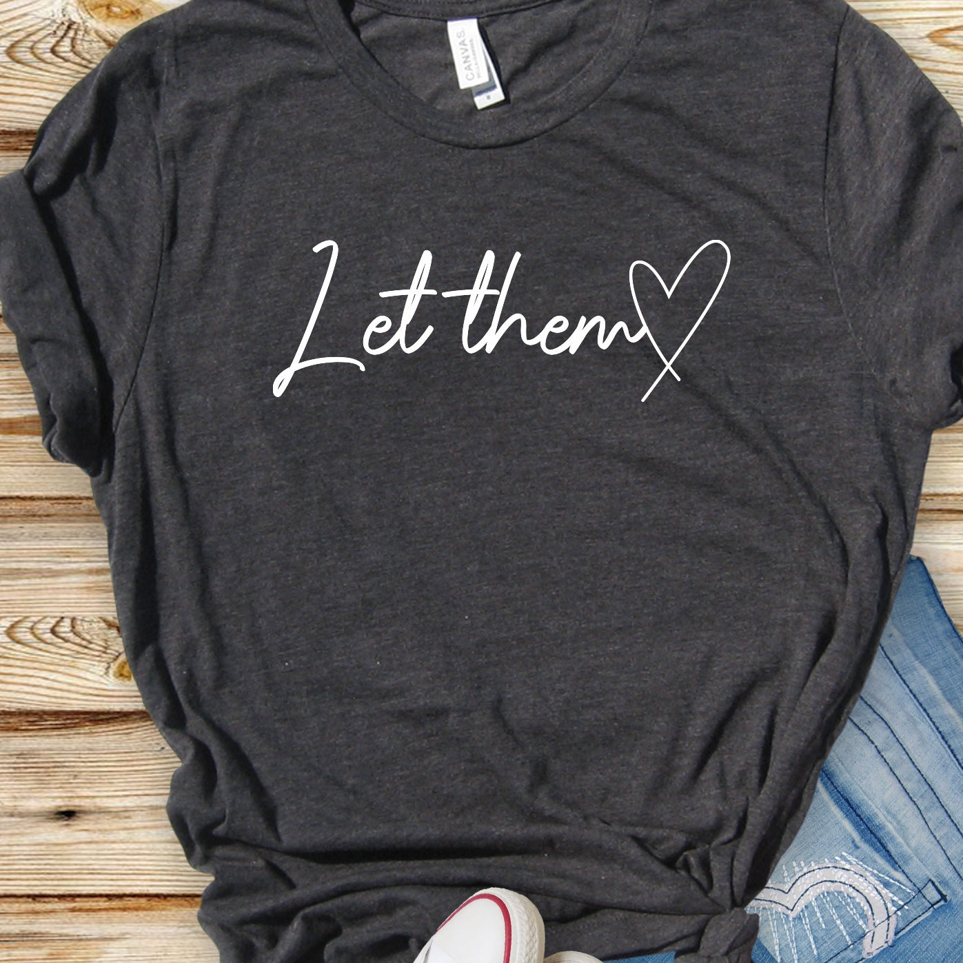 Let Them Heart (white)