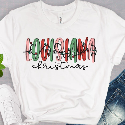 Louisiana Chistmas Pastel words