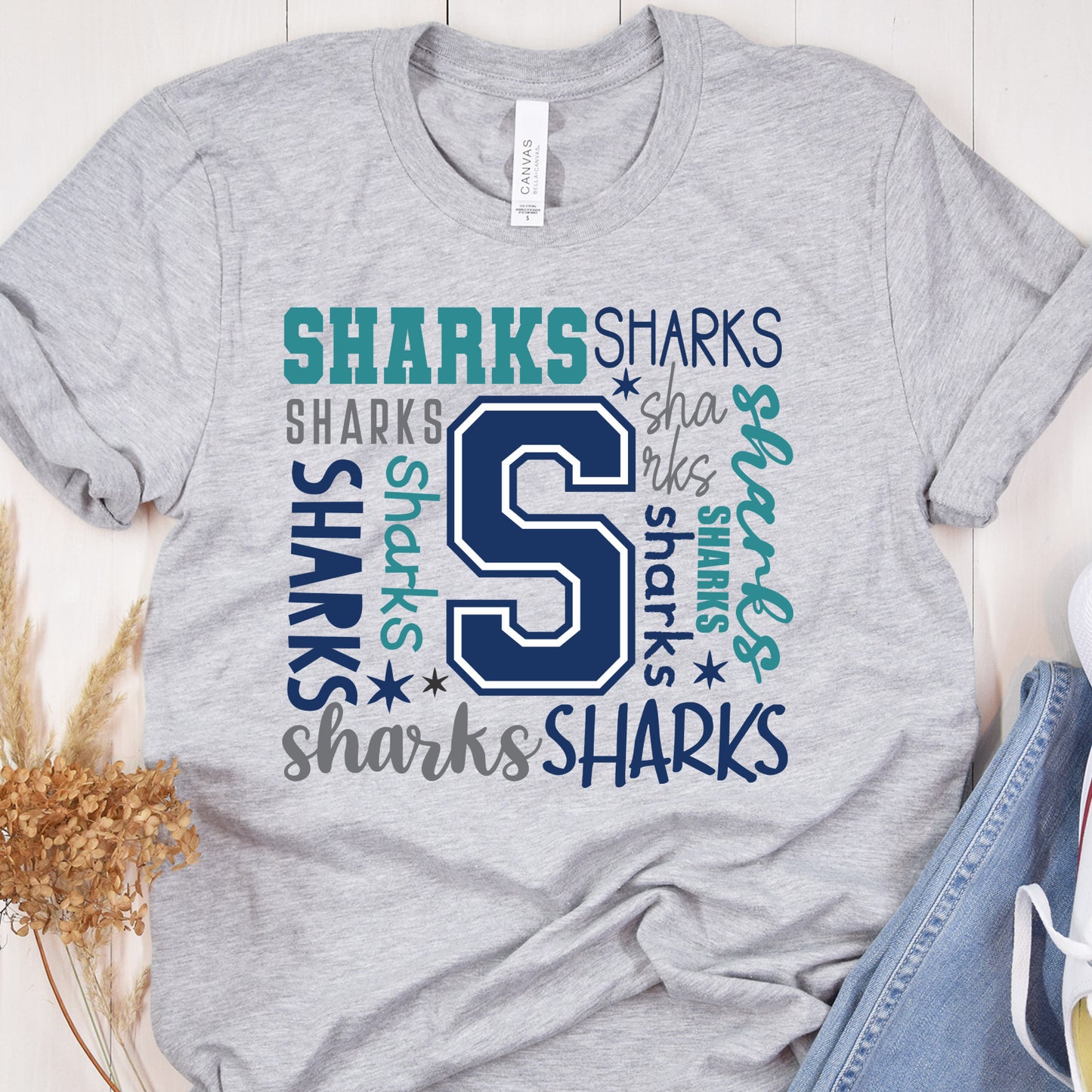 Sharks Word Collage