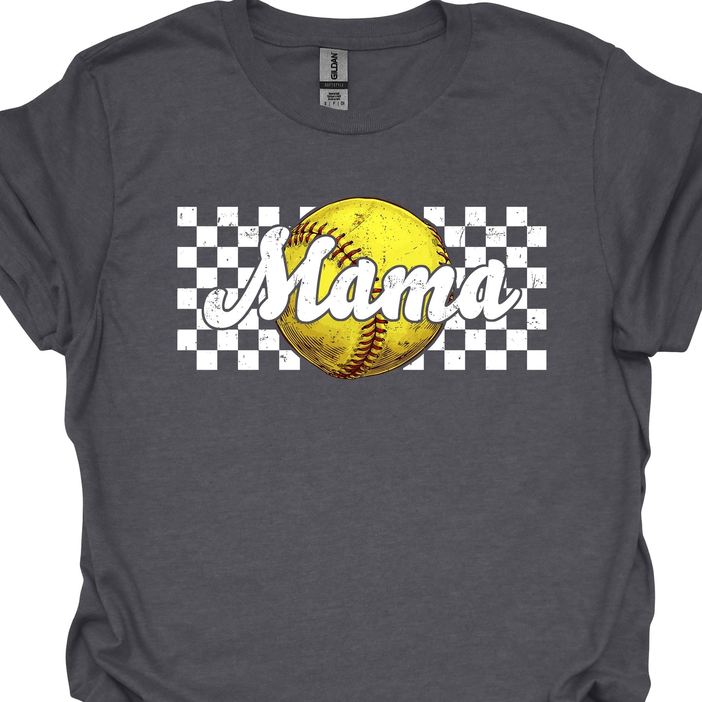 Softball Mama Checkered
